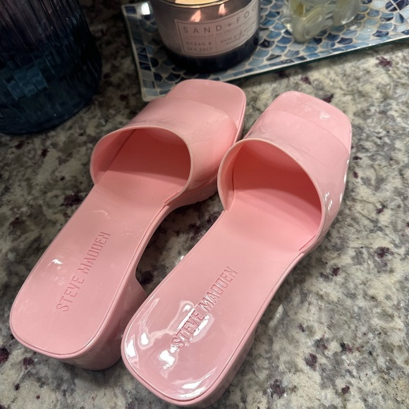 Steve Madden Chunky Platform Pink Y2K Sandals - Picture 4 of 10